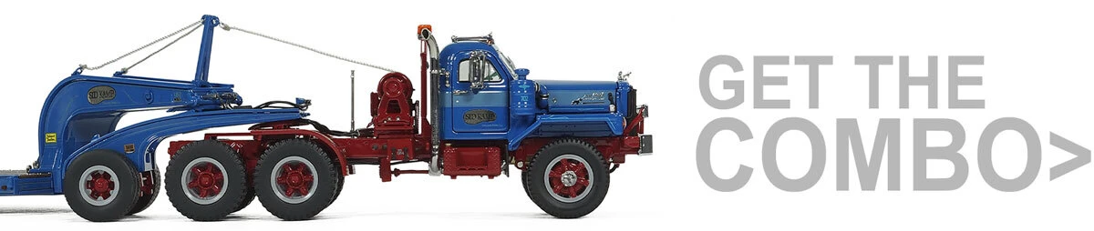 Combo for 1:50 Scale Diecast Model of Sid Kamp Trucking 1964 Mack B-81 Tandem Axle Tractor
