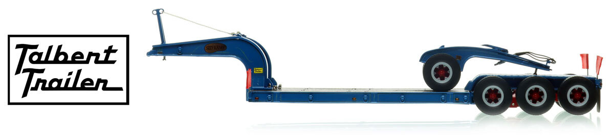 1:50 scale diecast models of Talbert 60-Ton Cableneck Lowbeds