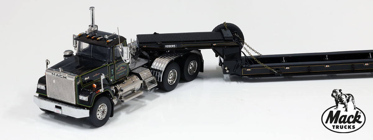 1:50 scale diecast model of D. Rounds Trucking 1988 Mack Superliner Tandem Axle Tractor
