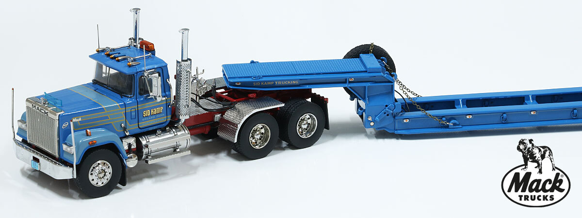 1:50 diecast model of Sid Kamp Trucking 1987 Mack Superliner 714