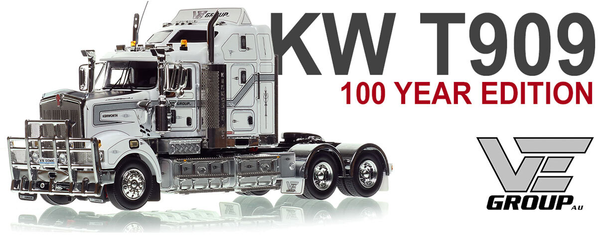 1:50 scale diecast model of Kenworth T909 Tandem Axle Tractor - VE Group AU