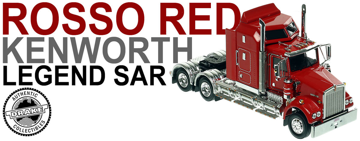 1:50 scale diecast model of Kenworth Legend SAR - Rosso Red AU
