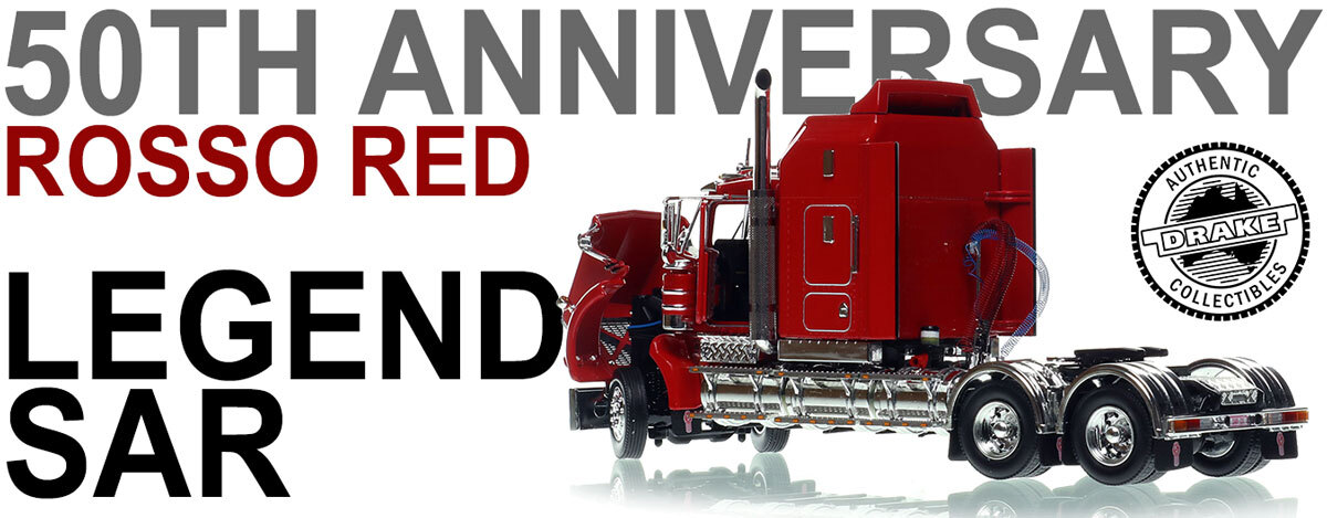 1:50 scale diecast model of Kenworth Legend SAR - Rosso Red AU