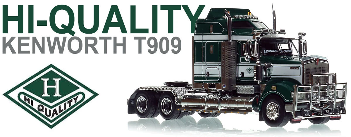 1:50 Scale Diecast Model of Kenworth T909 Tandem Axle Tractor - Hi-Quality Group AU