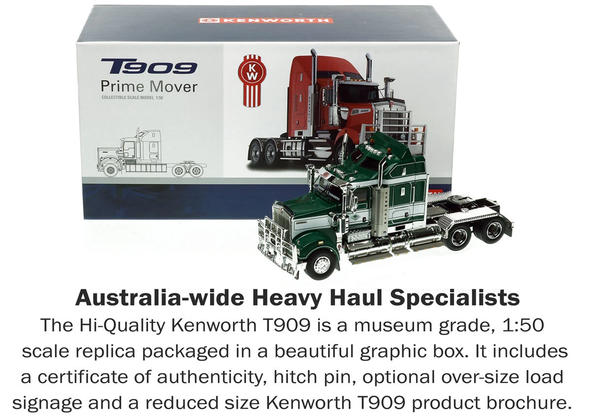 1:50 scale diecast model of Kenworth T909 Tandem Axle Tractor - Hi-Quality Group AU