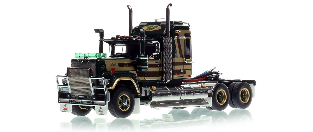 1:50 scale model of Mack Bicentennial Superliner II Tandem-Axle Sleeper - Captain Cook AU