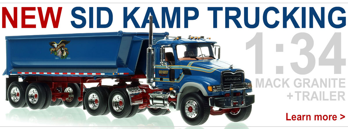 Sid Kamp Trucking Mack Granite with Dump Trailer in 1:34 scale