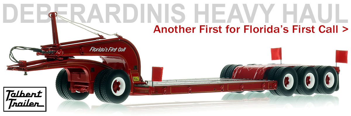 In stock now...DeBerardinis Heavy Haul Talbert 60-T Lowbed!