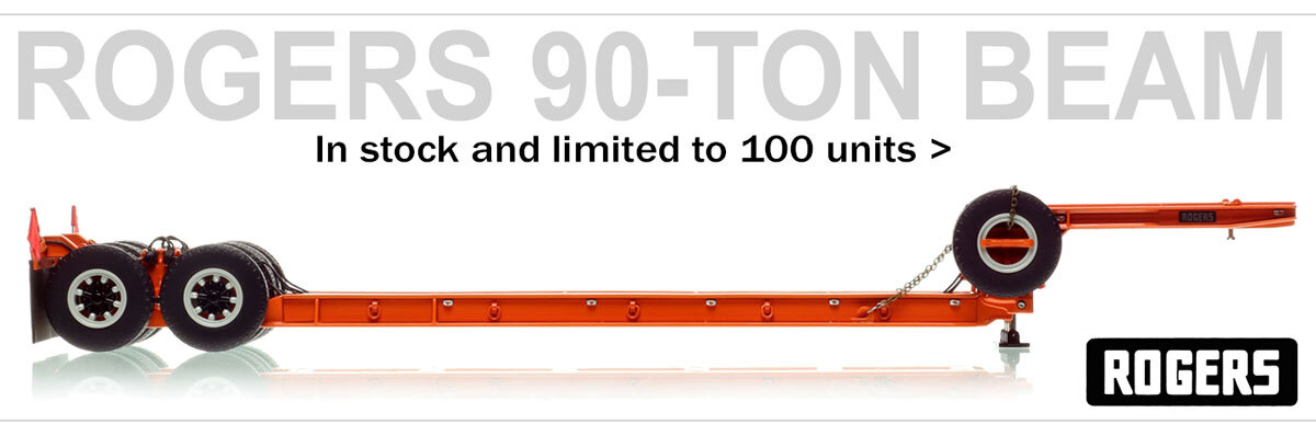 Just released...Orange Rogers 90-Ton Beam Trailer. In stock now!