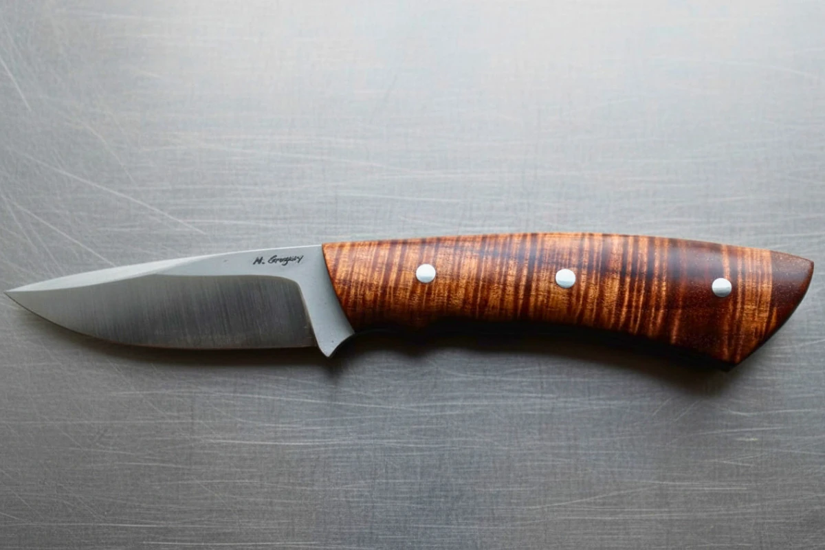 Finished custom knife made from MagnaMax steel