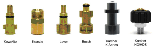 Pressure washer fittings