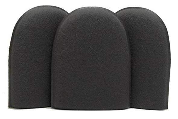 Black Fine Flex Foam Finger Pockets - 3 Pack