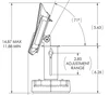 Telescoping Stand for Verifone M400 Payment Terminals