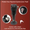 Device to Stand Security Tether Lock , Two Keys 8" (Black)