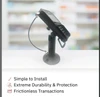 Device to Stand Security Tether Lock , Two Keys 8" (Black)