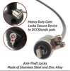 Device to Stand Security Tether Lock , Two Keys 8" (Black)