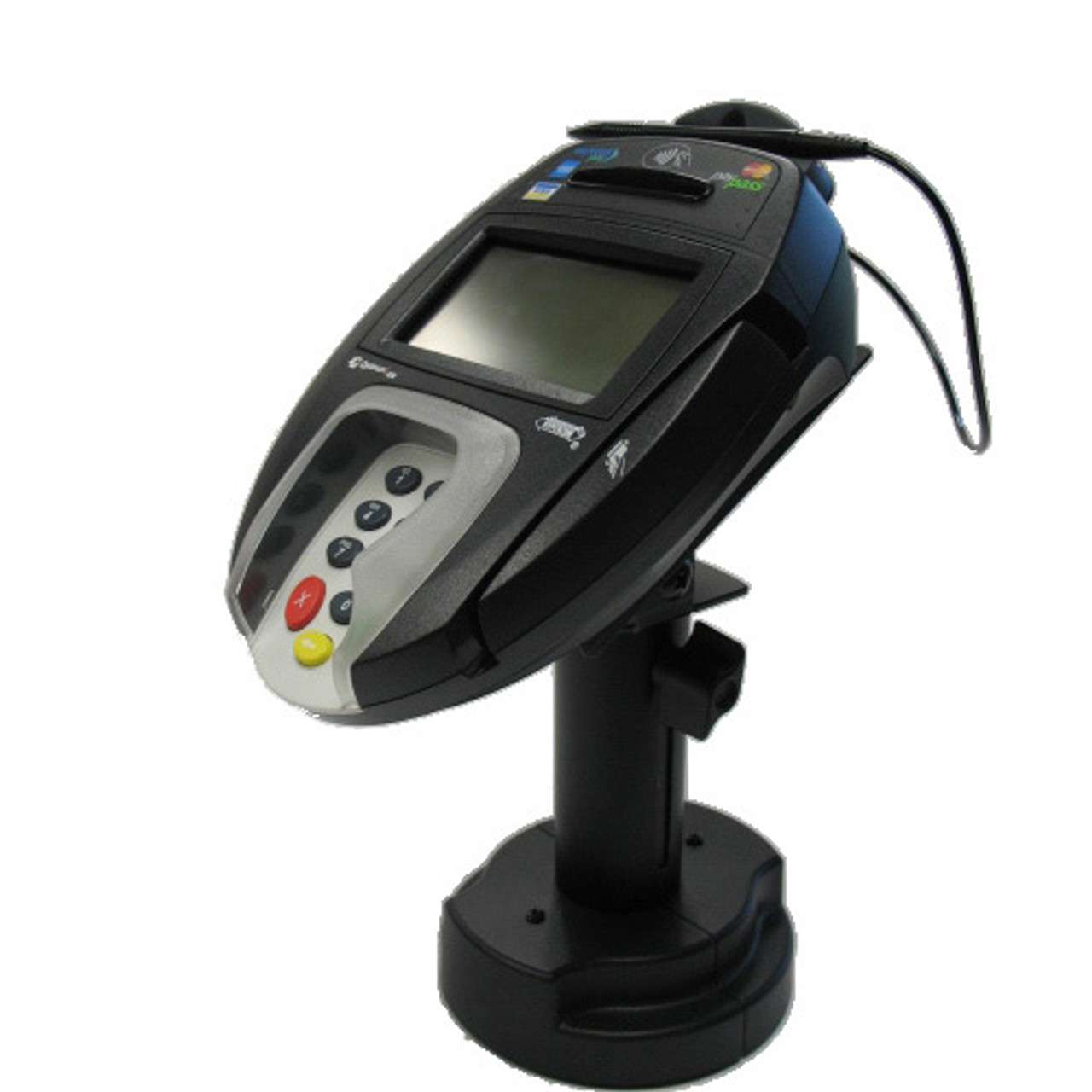 VeriFone Omni 7000 Credit Card Stand Telescoping Pedestal by Swivel Stands