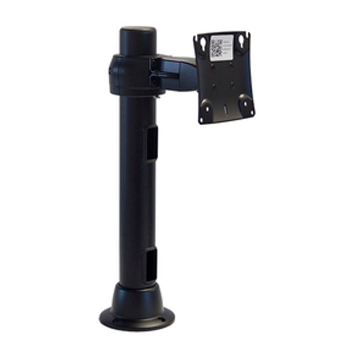 Preconfigured Grommet Mount Base 16 inch Pole, Flat Panel Monitor Mount Rotating Pole Clamp