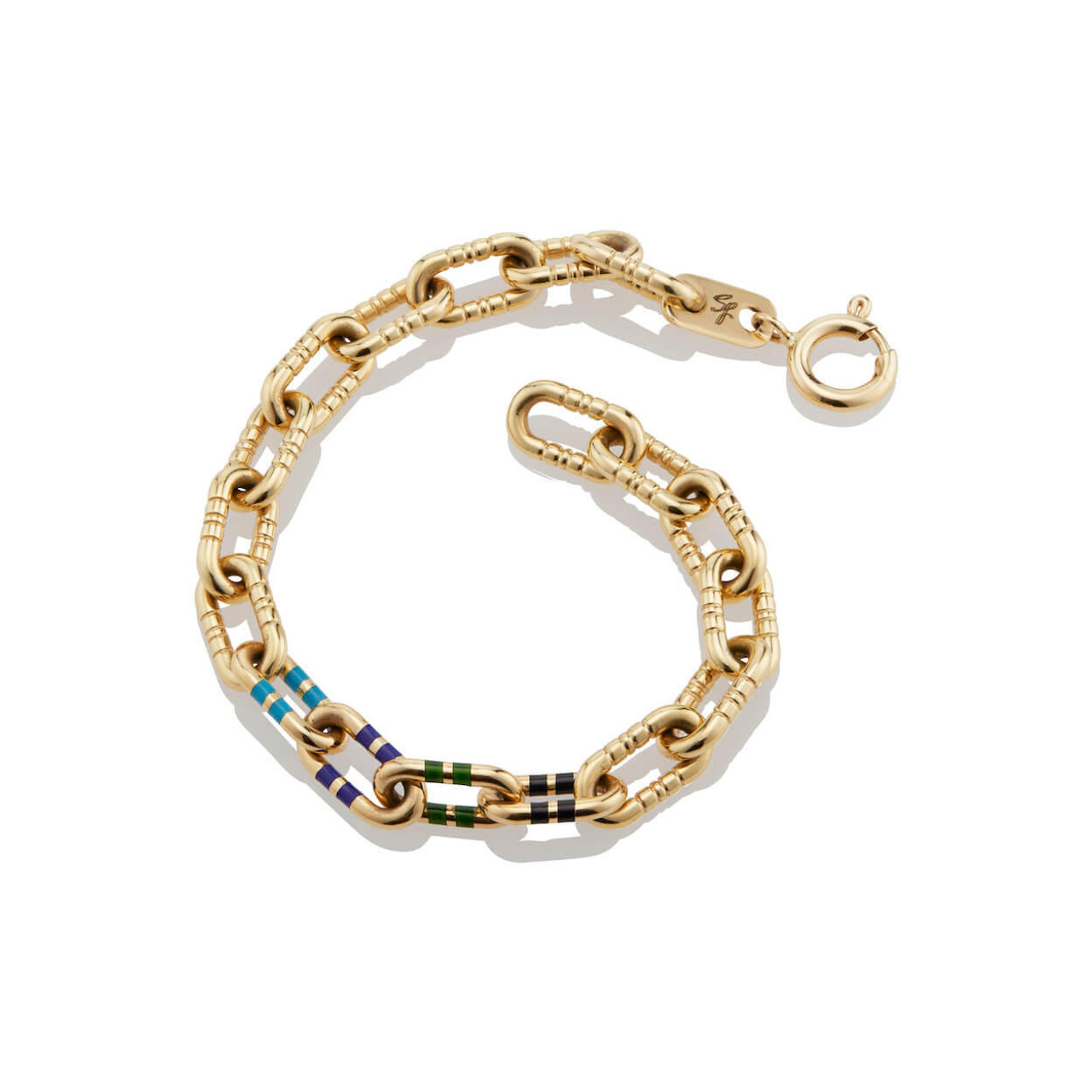 Enamel Chain Link Bracelet | Lindsey Scoggins Studio