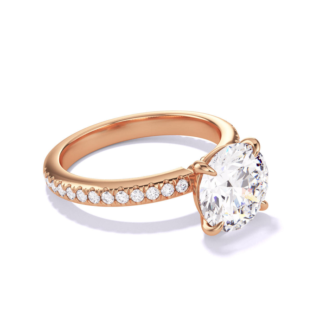 Gorgeous Diamond Pave' Heart Ring, set with 59 round diamonds!