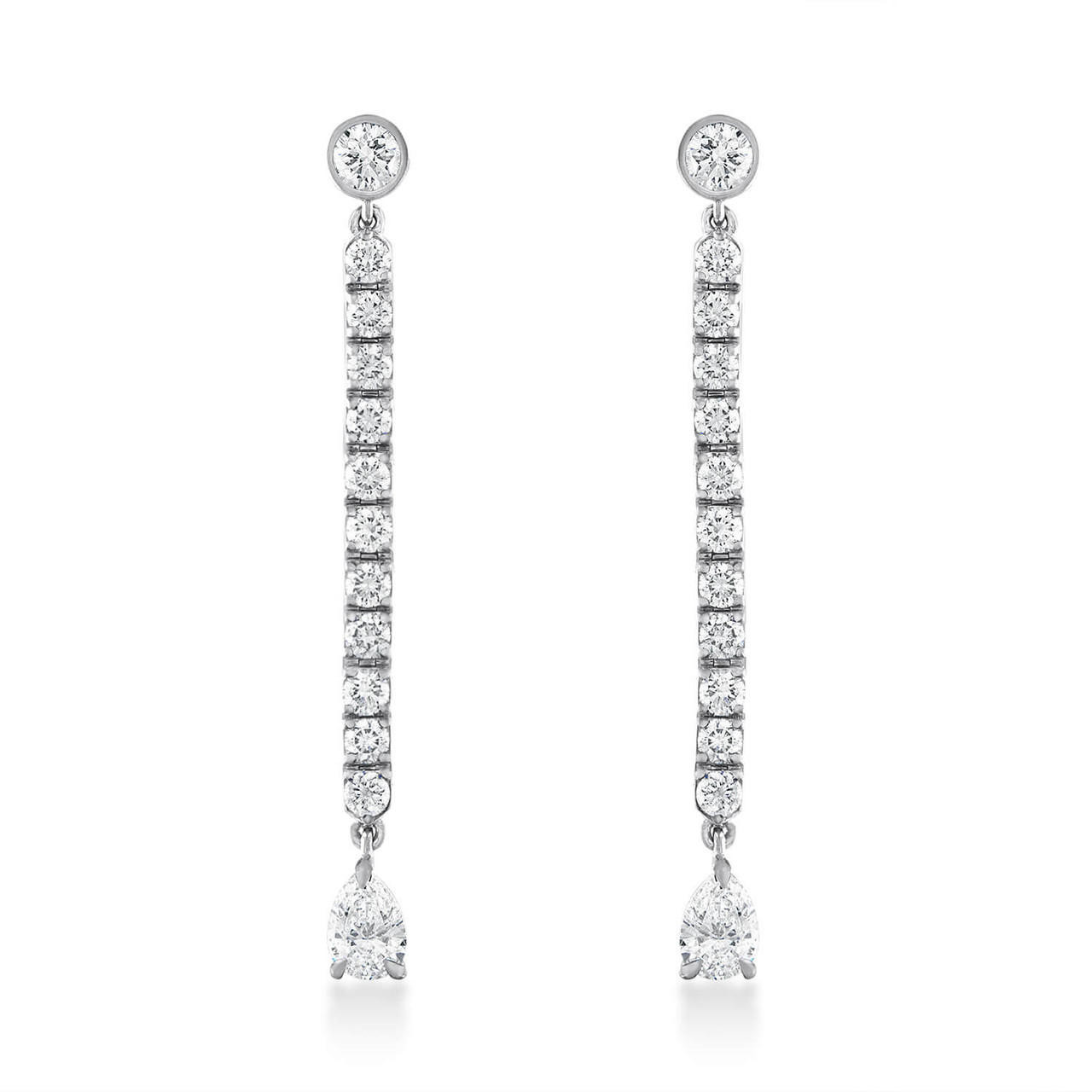 Diamond Tennis Earrings – Henri Noël