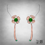 green-tourmaline-and-diamond-flower-earrings