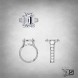 Emerald-cut-engagement-ring-with-bezel-setting