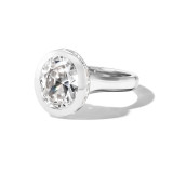 bezel-set-oval-diamond-ring-platinum