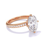 Oval Diamond Solitaire Engagement Ring