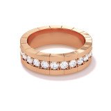 Note to Self one row diamond band in 18k rose gold