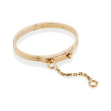 Oath Classic Single Cuff yellow gold open chain; solid gold cuff bracelet; 18k gold cuff bracelet; plain gold cuff bracelet