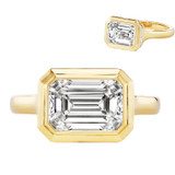 Custom Design Story: An East West Emerald Cut Engagement Ring