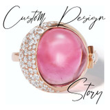 Custom Design Story: Moon Cabochon Ring