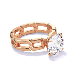 Single Round Diamond Engagement Ring 2 carats
