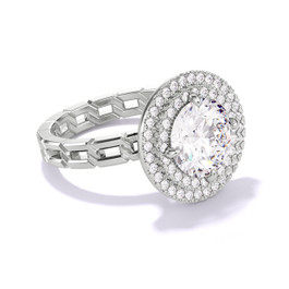 Round Diamond Halo Ring