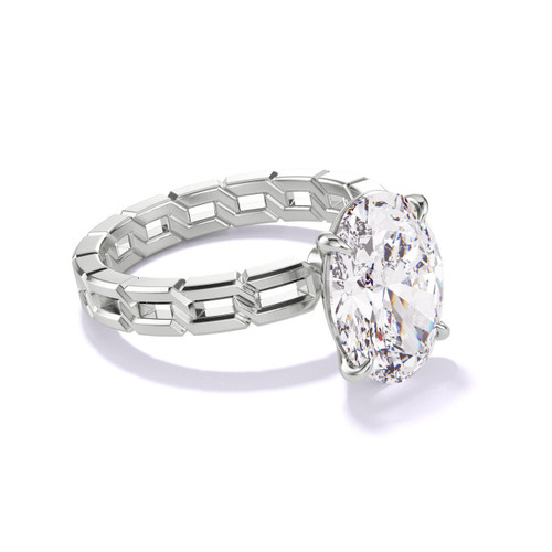 Oval Diamond Ring Solitaire
