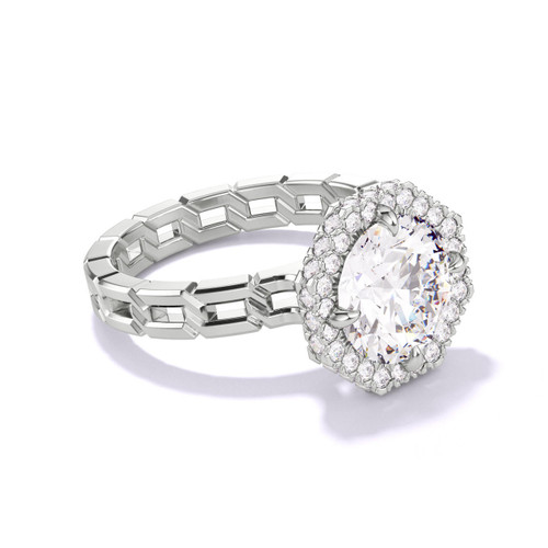 Unique Round Diamond Engagement Rings 2 carats