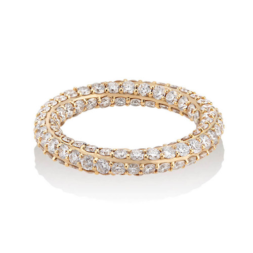 gold and diamond eternity band