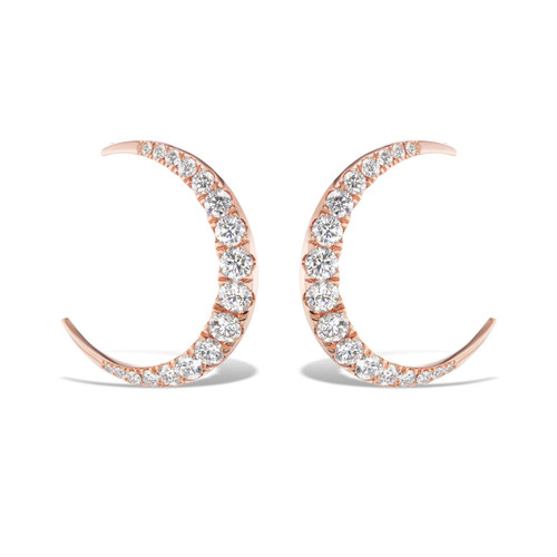 Crescent Moon Dangle Earrings – Kinti Craft