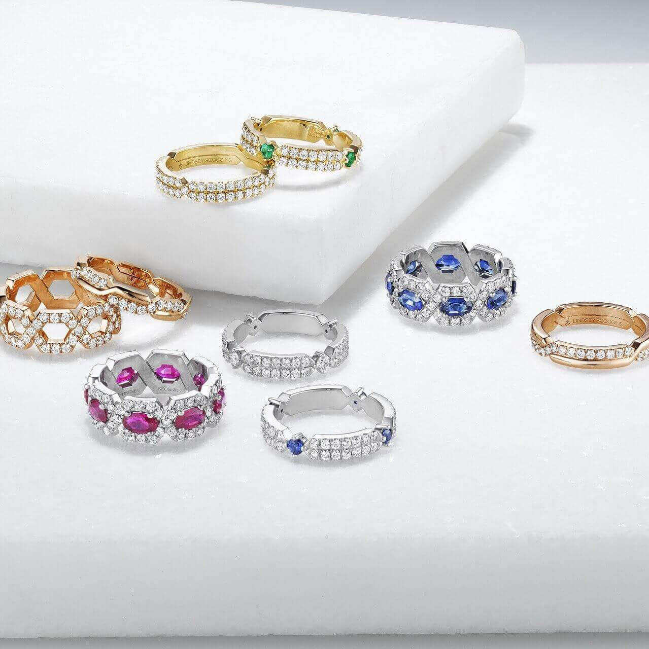 Unique Anniversary Rings and Bands | Shop at Lindsey Scoggins Studio