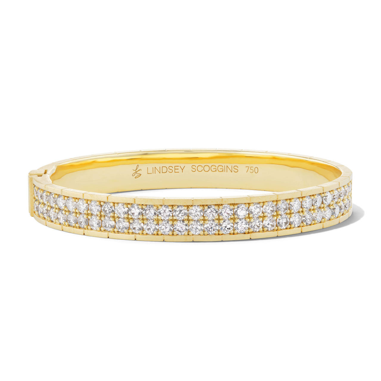 1.00 CT. T.W. Diamond Pave Bangle in 14K Gold - Sam's Club