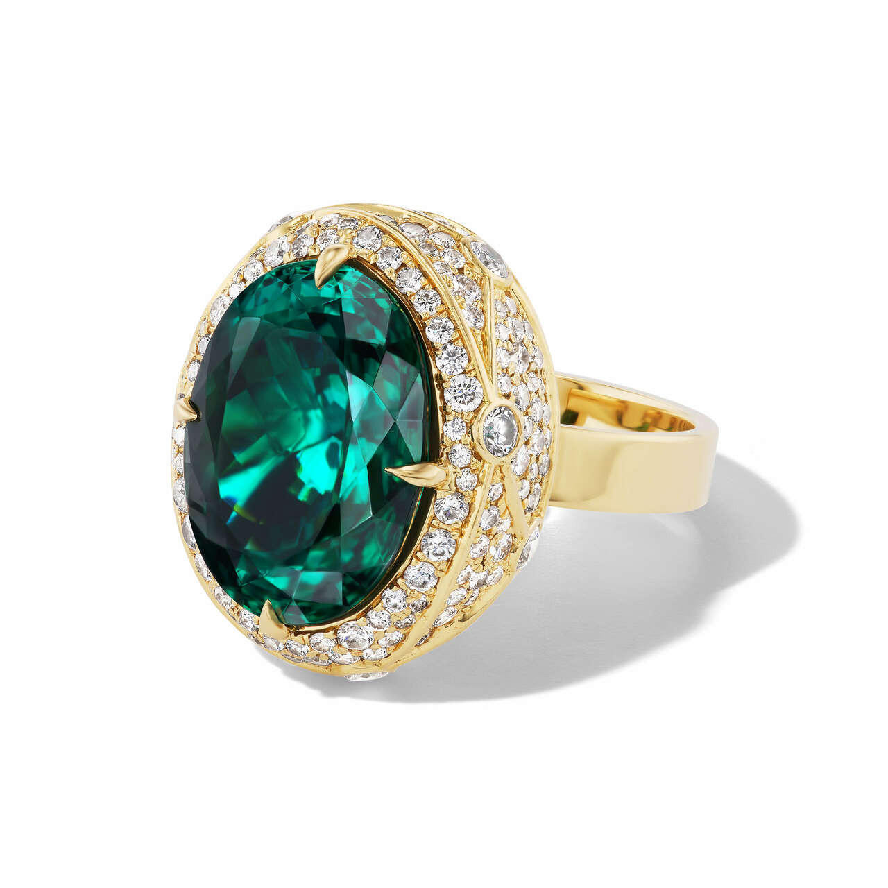 Unique Ring, Tourmaline Ring, Pink Tourmaline, Green Tourmaline, Yello –  Adina Stone Jewelry