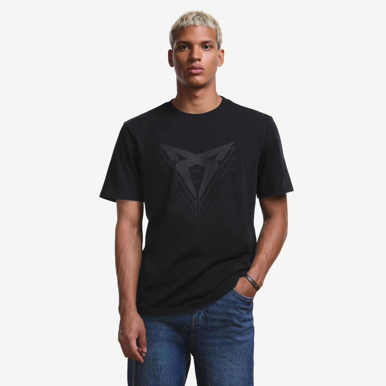 トップス argue COTTON CUPRA FLOW WIDE SHIRTS CUPRA Big Logo T-Shirt - CUPRA Collection Online Store
