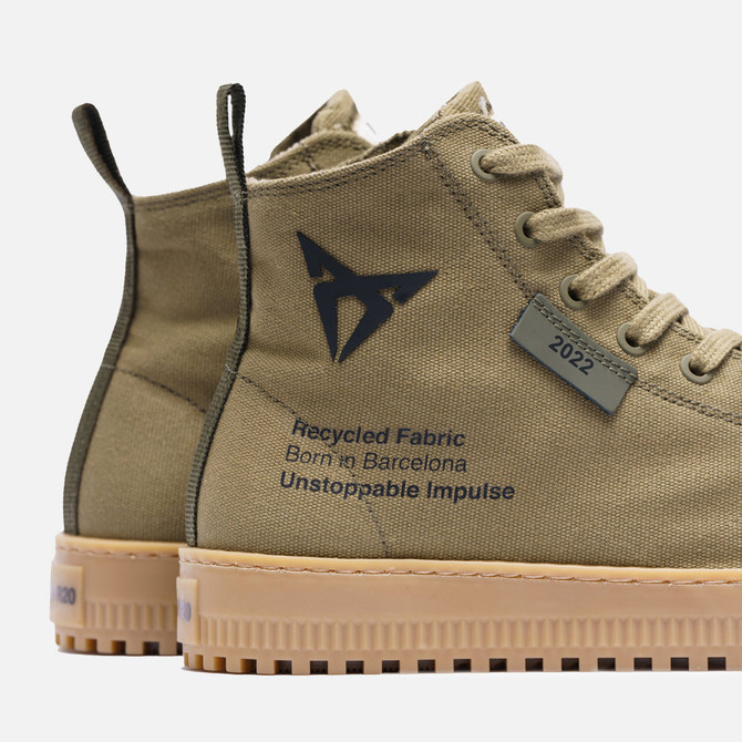 Born Khaki Shoes – MIKAKUS x CUPRA logo