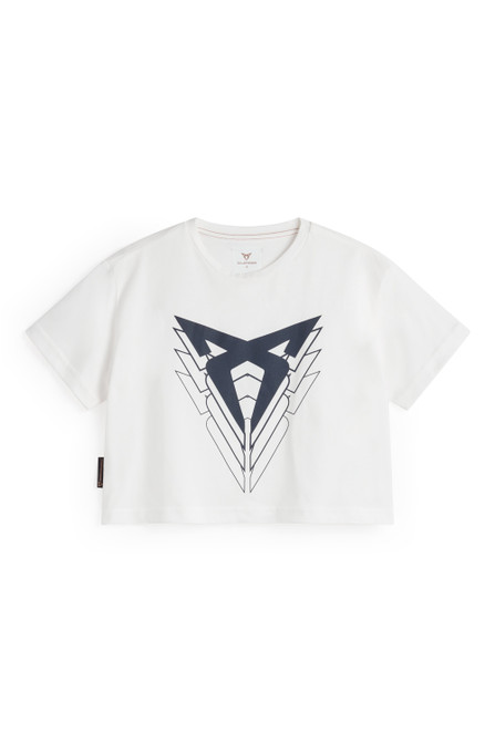 Big Logo T-Shirt – Crop Top white