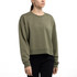Crewneck Sweatshirt – Crop Top model green