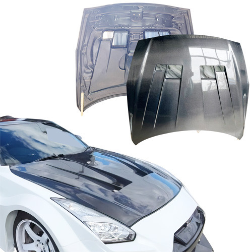 ModeloDrive Carbon Fiber LBPE SE Hood > Nissan GT-R GTR R35 2009-2016