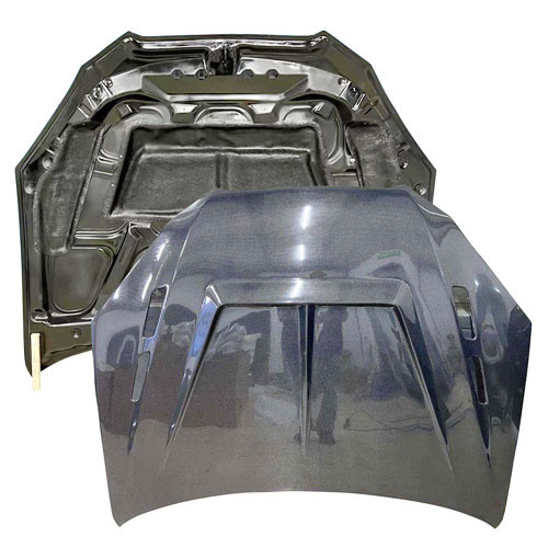 ModeloDrive Carbon Fiber V-Style Hood > Hyundai Genesis 2010-2012> 2dr Coupe