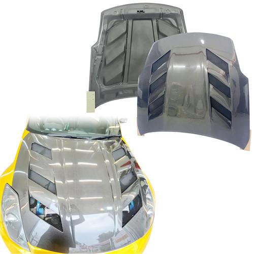 ModeloDrive Carbon Fiber AMU v1 Hood > Nissan 350Z Z33 2003-2006