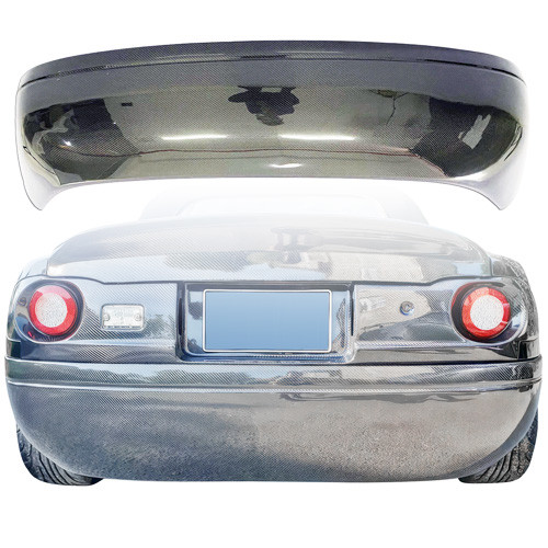 ModeloDrive Carbon Fiber STUB Rear Bumper > Mazda Miata (NA) 1990-1996